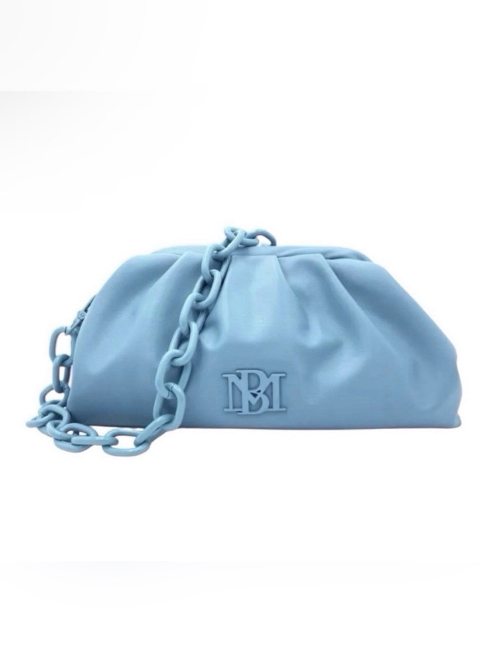 NWT Badgley Mischka Light Blue Crossbody Clutch